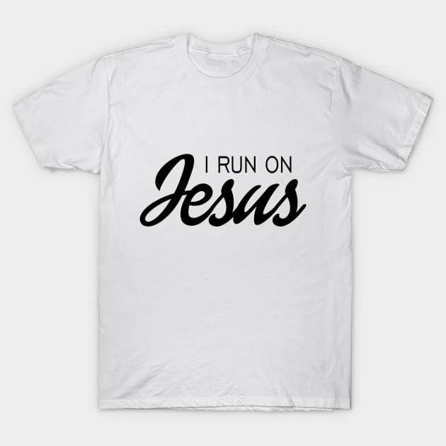 I run on jesus T-Shirt by Dhynzz